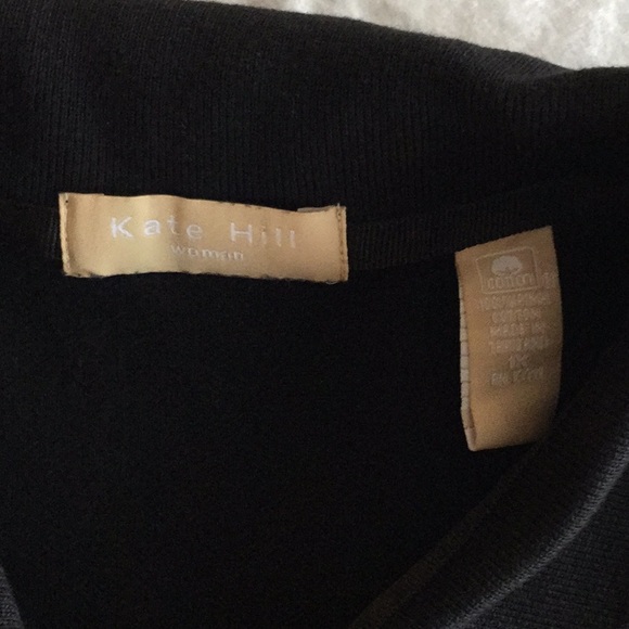 Black cotton sleeves “polo” shirt. - Picture 2 of 3